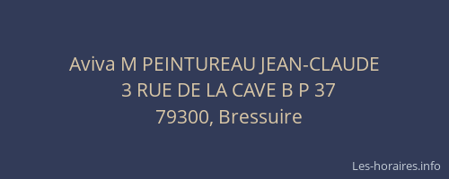 Aviva M PEINTUREAU JEAN-CLAUDE