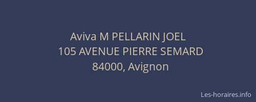 Aviva M PELLARIN JOEL