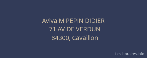 Aviva M PEPIN DIDIER