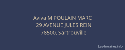 Aviva M POULAIN MARC