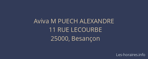 Aviva M PUECH ALEXANDRE