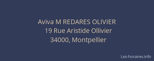 Aviva M REDARES OLIVIER