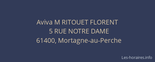 Aviva M RITOUET FLORENT