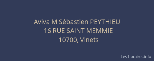 Aviva M Sébastien PEYTHIEU