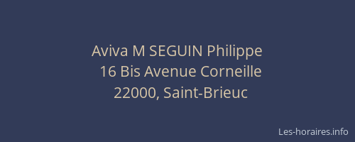 Aviva M SEGUIN Philippe