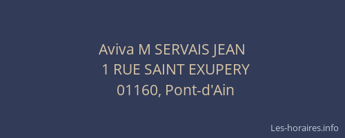 Aviva M SERVAIS JEAN