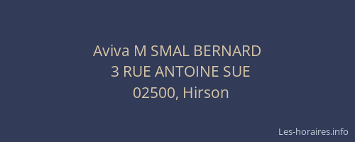 Aviva M SMAL BERNARD