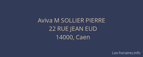 Aviva M SOLLIER PIERRE