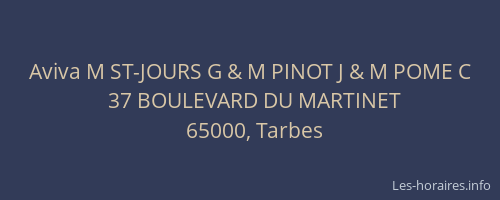 Aviva M ST-JOURS G & M PINOT J & M POME C