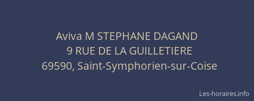 Aviva M STEPHANE DAGAND