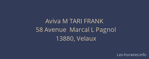Aviva M TARI FRANK