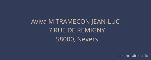 Aviva M TRAMECON JEAN-LUC