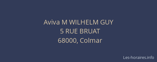 Aviva M WILHELM GUY