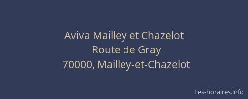 Aviva Mailley et Chazelot