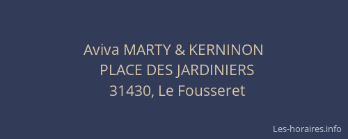 Aviva MARTY & KERNINON