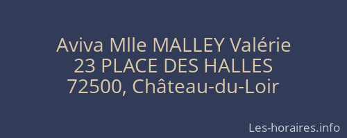 Aviva Mlle MALLEY Valérie