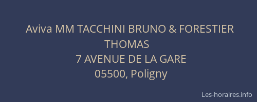 Aviva MM TACCHINI BRUNO & FORESTIER THOMAS