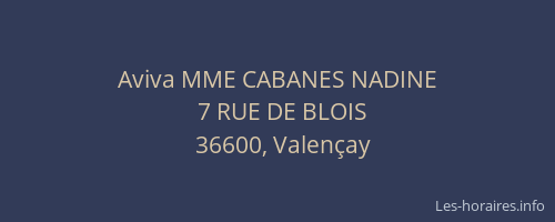 Aviva MME CABANES NADINE