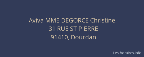 Aviva MME DEGORCE Christine