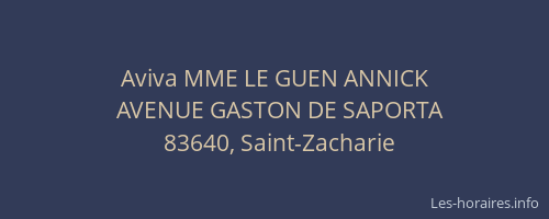 Aviva MME LE GUEN ANNICK