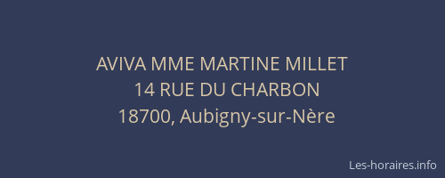 AVIVA MME MARTINE MILLET