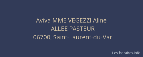 Aviva MME VEGEZZI Aline