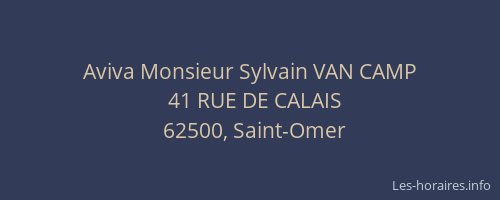 Aviva Monsieur Sylvain VAN CAMP