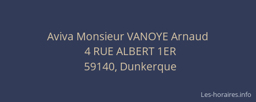 Aviva Monsieur VANOYE Arnaud