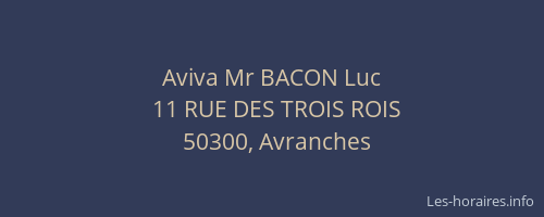 Aviva Mr BACON Luc