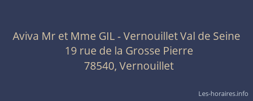 Aviva Mr et Mme GIL - Vernouillet Val de Seine