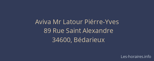 Aviva Mr Latour Piérre-Yves