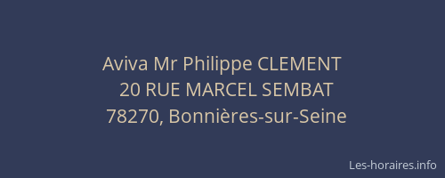 Aviva Mr Philippe CLEMENT