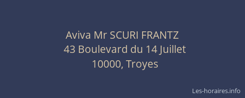 Aviva Mr SCURI FRANTZ