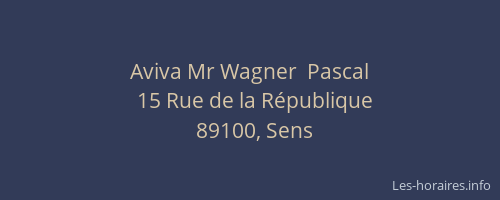 Aviva Mr Wagner  Pascal