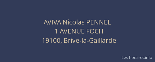 AVIVA Nicolas PENNEL