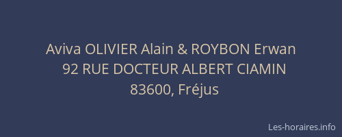 Aviva OLIVIER Alain & ROYBON Erwan
