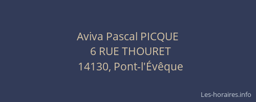 Aviva Pascal PICQUE