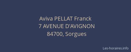 Aviva PELLAT Franck