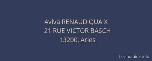 Aviva RENAUD QUAIX
