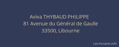 Aviva THYBAUD PHILIPPE