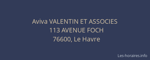 Aviva VALENTIN ET ASSOCIES