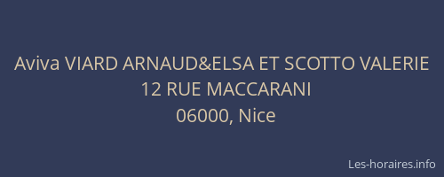 Aviva VIARD ARNAUD&ELSA ET SCOTTO VALERIE