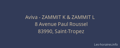 Aviva - ZAMMIT K & ZAMMIT L