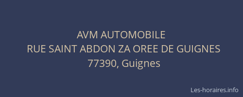 AVM AUTOMOBILE