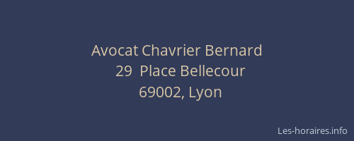 Avocat Chavrier Bernard