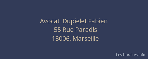 Avocat  Dupielet Fabien
