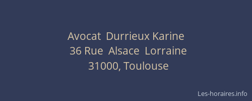 Avocat  Durrieux Karine