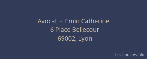 Avocat  -  Emin Catherine