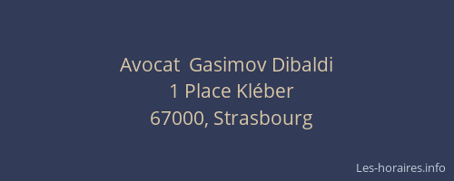 Avocat  Gasimov Dibaldi