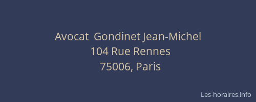 Avocat  Gondinet Jean-Michel